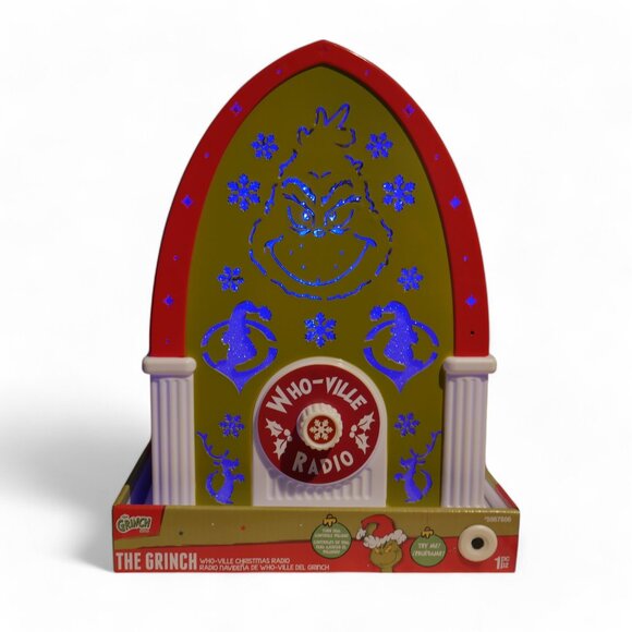 Grinch Radio Musical Jukebox Grinch Phrases Color-changing Lights Up Christmas - Picture 5 of 6